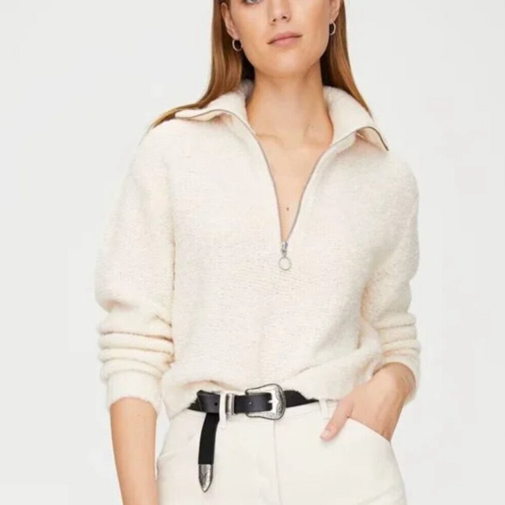 Aritzia Cream Cowl Neck Sweater
